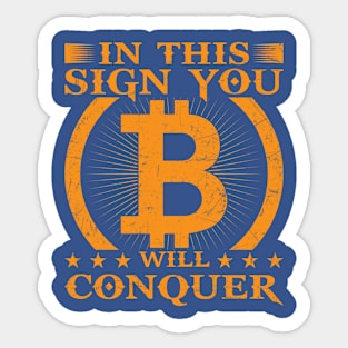 Bitcoin Conqueror Sticker